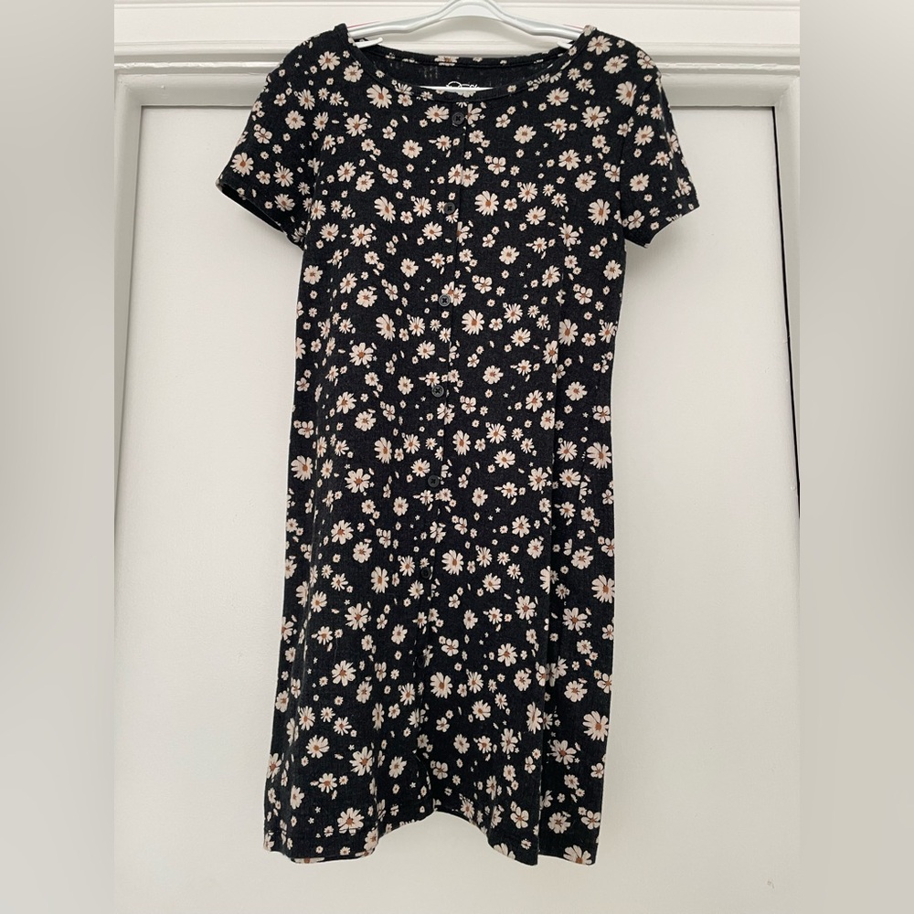 Art Class Black Floral Midi Dress